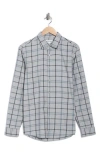 Nordstrom Merino Wool Flannel Button-up Shirt In Gray