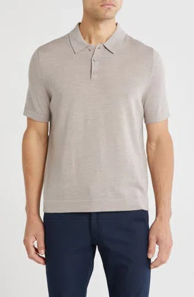 Nordstrom Merino Wool Polo In Gray