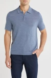 Nordstrom Merino Wool Polo In Blue