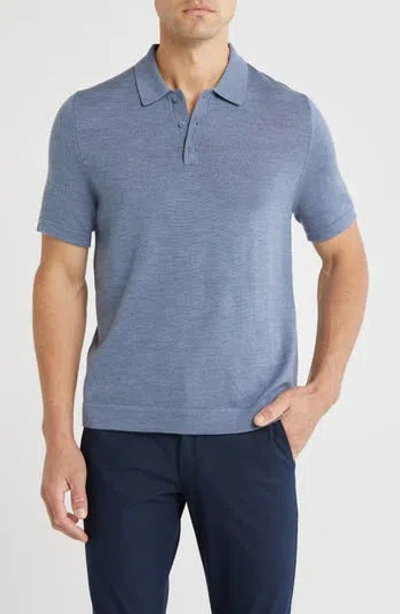 Nordstrom Merino Wool Polo In Blue