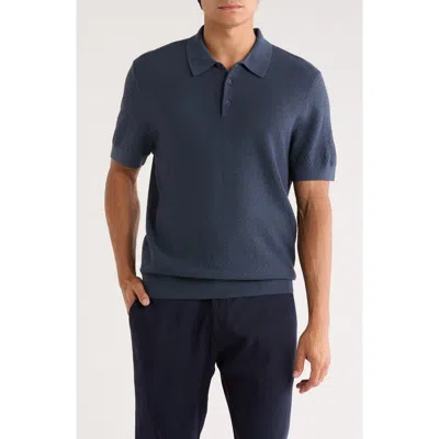 Nordstrom Merino Wool Polo In Blue