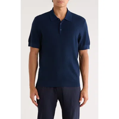 Nordstrom Merino Wool Polo In Blue