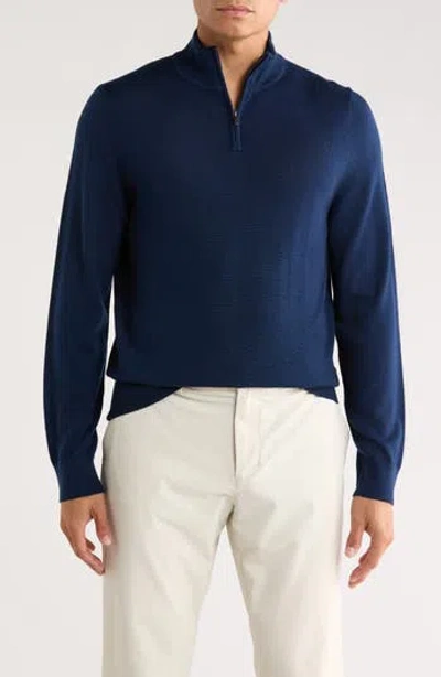 NORDSTROM NORDSTROM MERINO WOOL QUARTER ZIP SWEATER