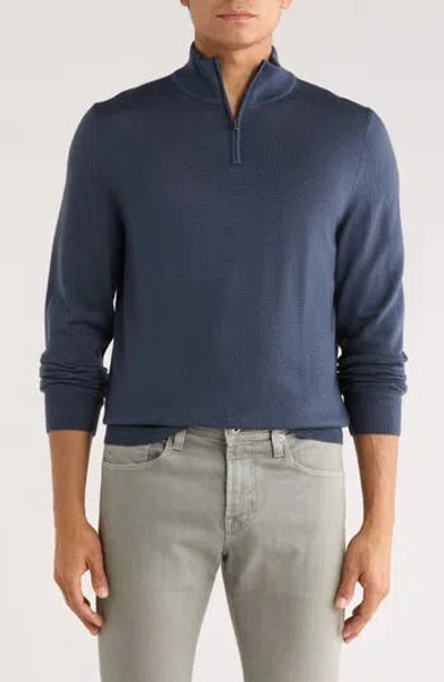 NORDSTROM NORDSTROM MERINO WOOL QUARTER ZIP SWEATER
