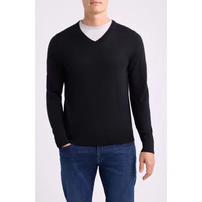 Nordstrom Merino Wool V-neck Sweater In Blue