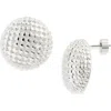 Nordstrom Mesh Button Stud Earrings In Metallic