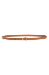 Nordstrom Metal Keeper Belt In Tan