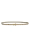 Nordstrom Metal Keeper Belt In Taupe