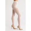 Nordstrom Metallic Control Top Tights In Ivory
