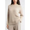 Nordstrom Metallic Crewneck Sweater In Brown