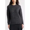 Nordstrom Metallic Crewneck Sweater In Gray