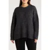 Nordstrom Metallic Crewneck Sweater In Gray