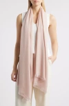 Nordstrom Metallic Lightweight Wrap In Pink