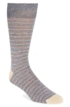 Nordstrom Microstripe Dress Socks In Neutral