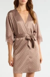 Nordstrom Midnight Satin Wrap In Brown