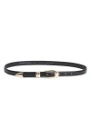Nordstrom Mina Skinny Leather Belt