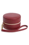 Nordstrom Mini Round Jewelry Box In Burgundy