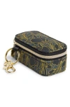 Nordstrom Mini Travel Jewelry Case Key Chain In Black