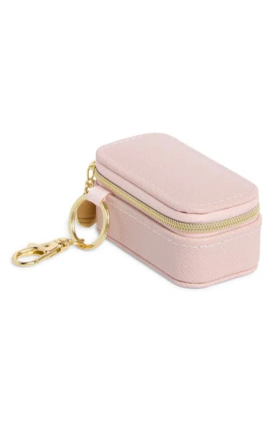Nordstrom Mini Travel Jewelry Case Key Chain In Pink