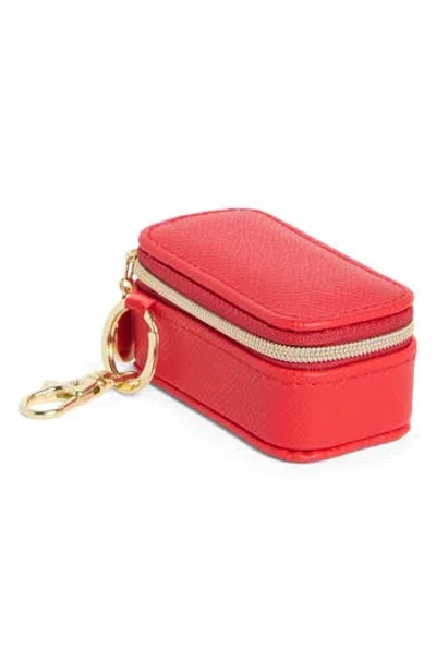 Nordstrom Mini Travel Jewelry Case Key Chain In Green