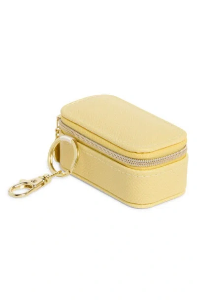 Nordstrom Mini Travel Jewelry Case Key Chain In Yellow