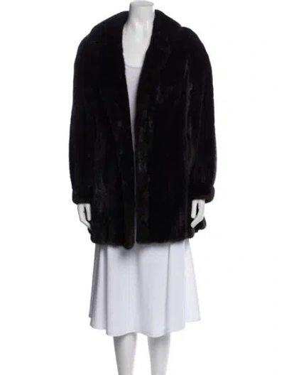 Pre-owned Nordstrom Mink Fur Coat In Brown