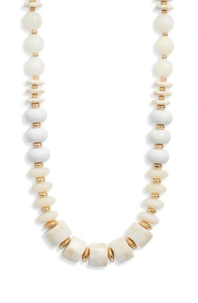 Nordstrom Mixed Beaded Necklace In Neutral