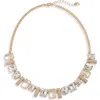 NORDSTROM NORDSTROM MIXED CRYSTAL FRONTAL NECKLACE