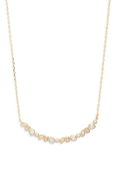 Nordstrom Mixed Cubic Zirconia Bar Necklace In Gold