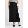 Nordstrom Mixed Media Maxi Skirt In Black