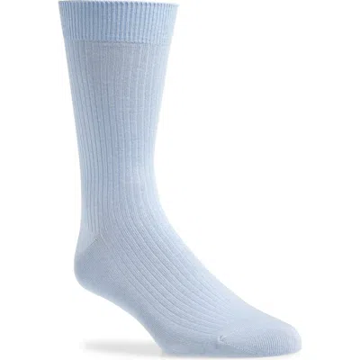 Nordstrom Modern Rib Crew Socks In Blue Powder
