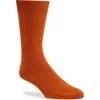 Nordstrom Modern Rib Crew Socks In Ochre