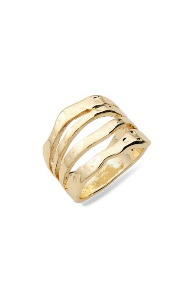 Nordstrom Molten Stacked Band In Gold