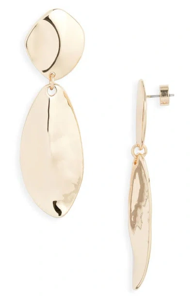 Nordstrom Molten Teardrop Earrings In Black