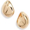 Nordstrom Molten Teardrop Stud Earrings In Gold