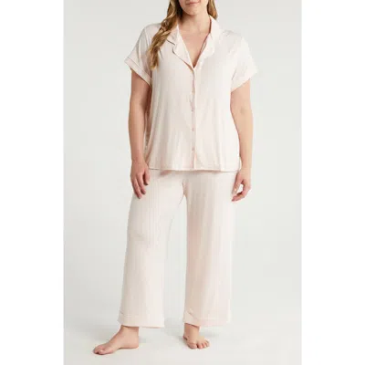 Nordstrom Moonlight Crop Pajamas In Pink