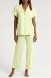 Nordstrom Moonlight Eco Crop Pajamas In Green