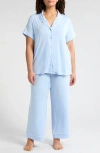 Nordstrom Moonlight Eco Crop Pajamas In Blue