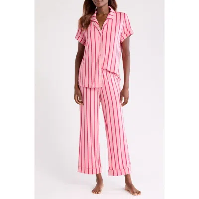 Nordstrom Moonlight Eco Crop Pajamas In Pink