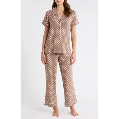 Nordstrom Moonlight Eco Crop Pajamas In Brown