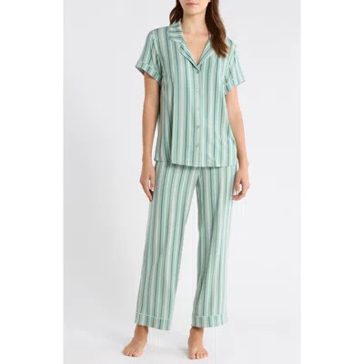 Nordstrom Moonlight Eco Crop Pajamas In Green
