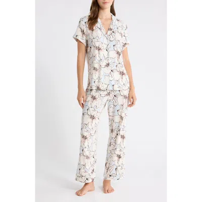 Nordstrom Moonlight Eco Crop Pajamas In White