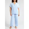 Nordstrom Moonlight Eco Crop Pajamas In Blue Windsurfer