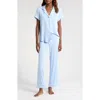 Nordstrom Moonlight Eco Crop Pajamas In Blue Windsurfer