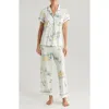 Nordstrom Moonlight Eco Crop Pajamas In Ivory Sprawling Floral