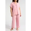 Nordstrom Moonlight Eco Crop Pajamas In Pink Beauty