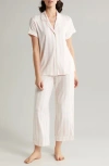 Nordstrom Moonlight Eco Crop Pajamas In Pink Cake Medium Stripe