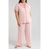 Nordstrom Moonlight Eco Crop Pajamas In Pink Peachskin Heart