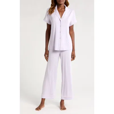 Nordstrom Moonlight Eco Crop Pajamas In Purple Petal