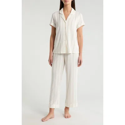 Nordstrom Moonlight Eco Crop Pajamas In White